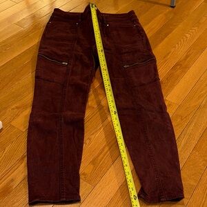 WHBM Cargo Pants in Burgundy